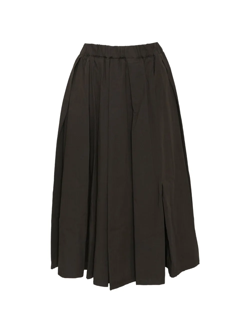 MSGM pleated elasticated-waist skirt - Marrone