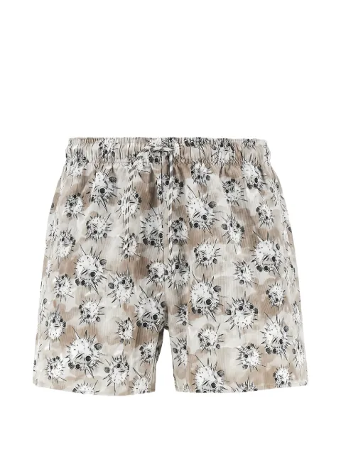 Emporio Armani blowfish-print swim shorts