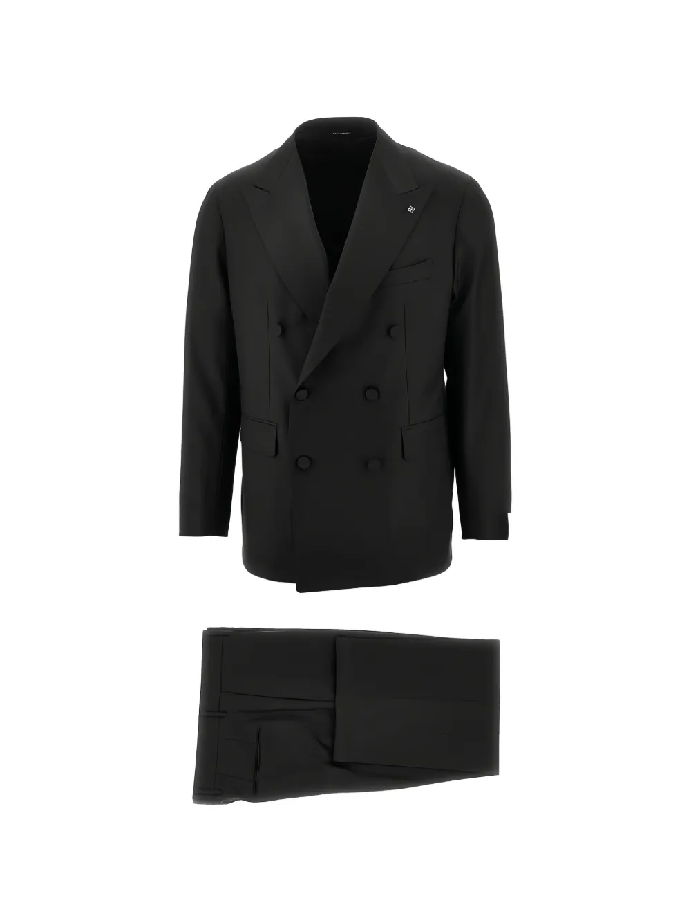Tagliatore double-breasted wool suit - Nero