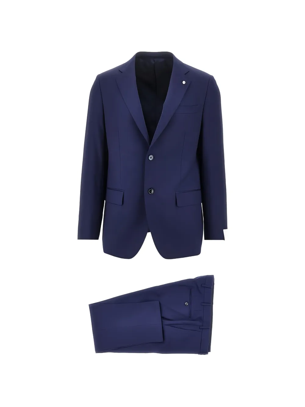 Luigi Bianchi single-breasted wool suit - Blu