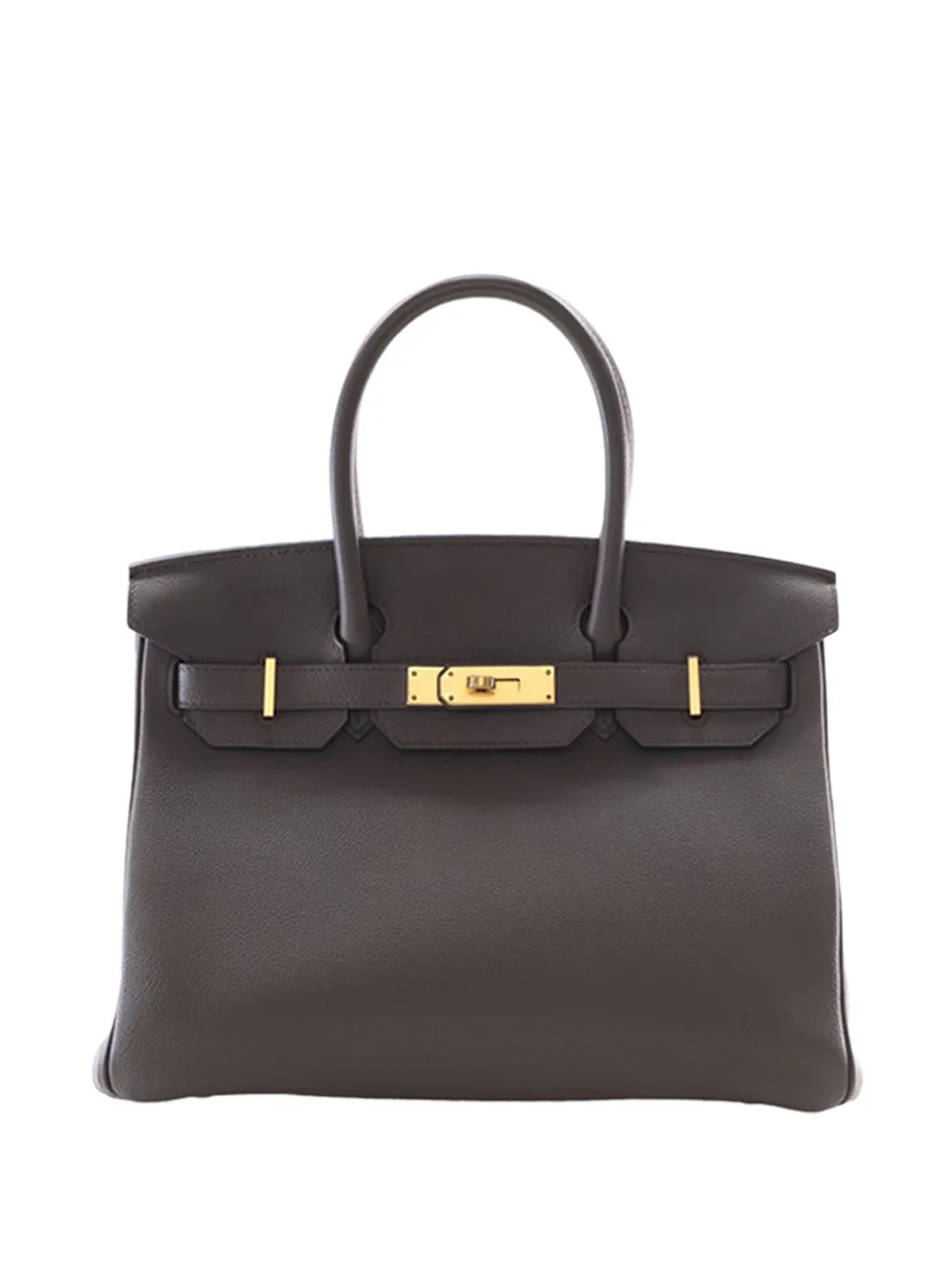 Hermès Pre-Owned 2017 Togo Birkin Retourne 30 handbag - Grigio