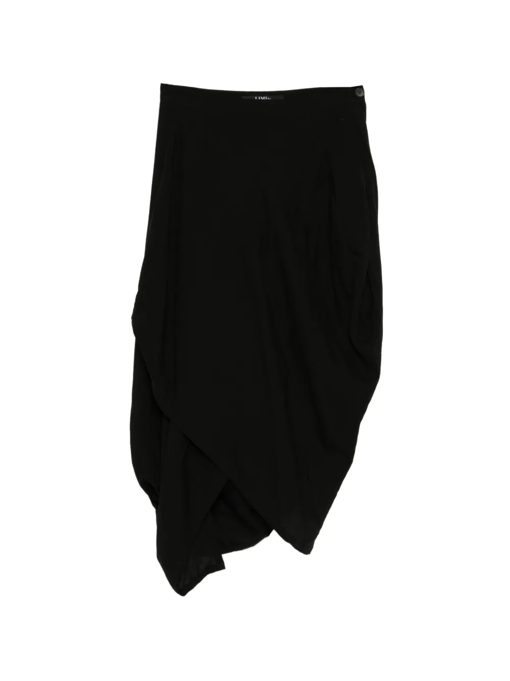 Limi Feu asymmetric draped skirt - Nero