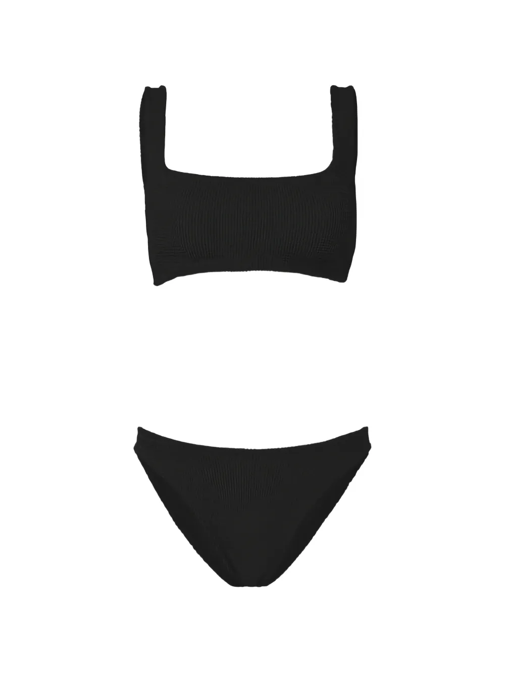 Hunza G Xandra crinkle-effect bikini - Schwarz
