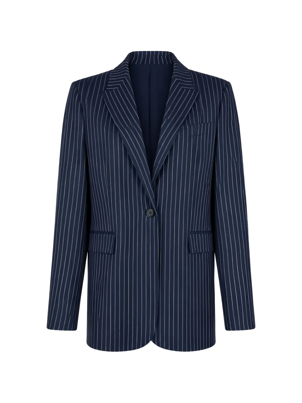 PINKO pinstripe single-breasted blazer - Blu