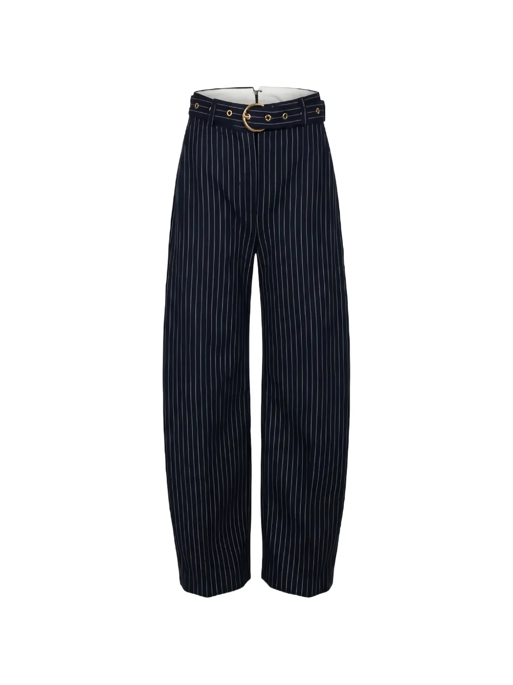 PINKO pinstripe-pattern belted trousers - Blu