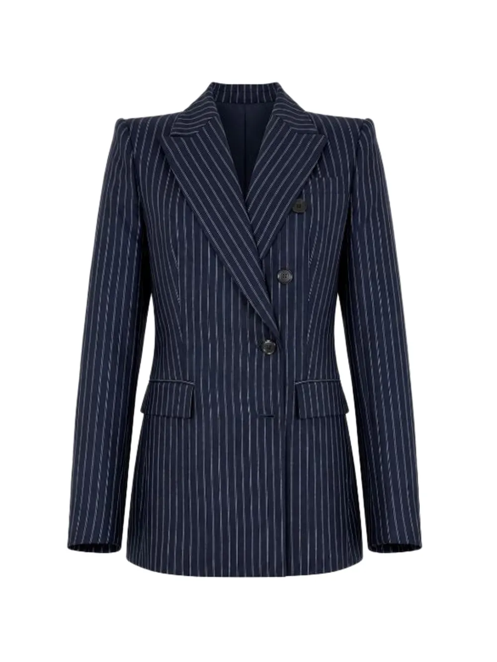 PINKO Blazer monopetto gessato - Blu