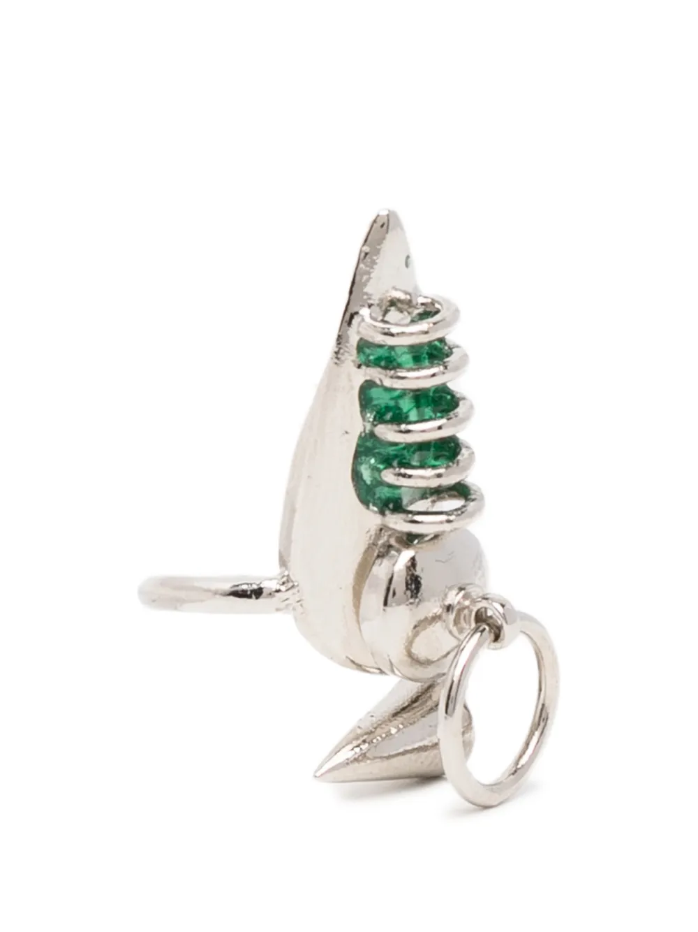 Limi Feu embellished leaf-motif rings - Argento