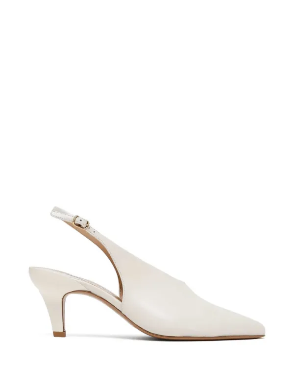 Chloé Pointed-toe Slingback Pumps in White