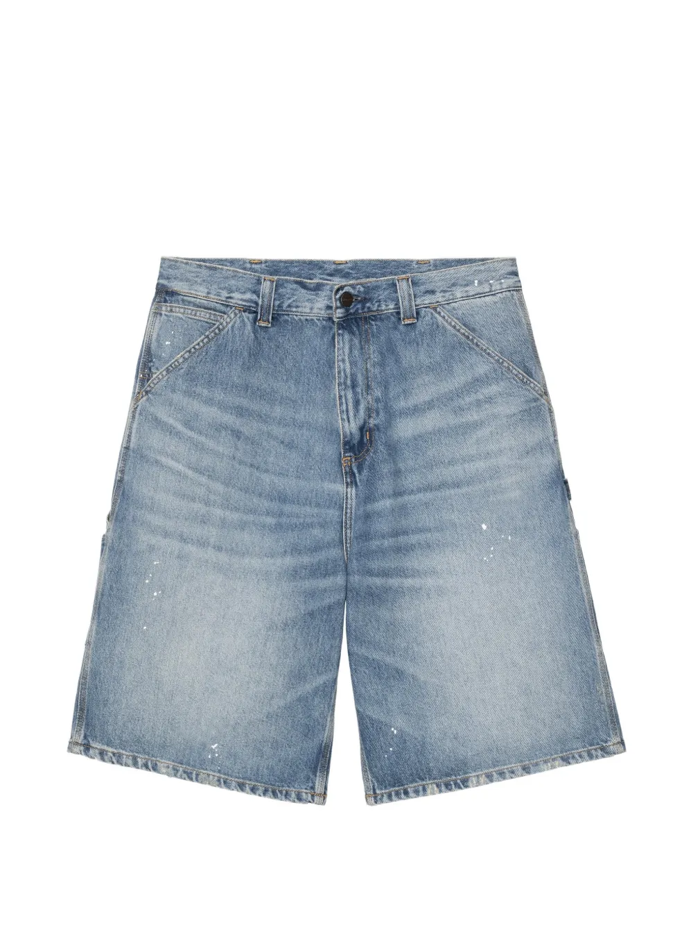 Carhartt WIP OG Single Knee paint-splatter carpenter shorts - Blu