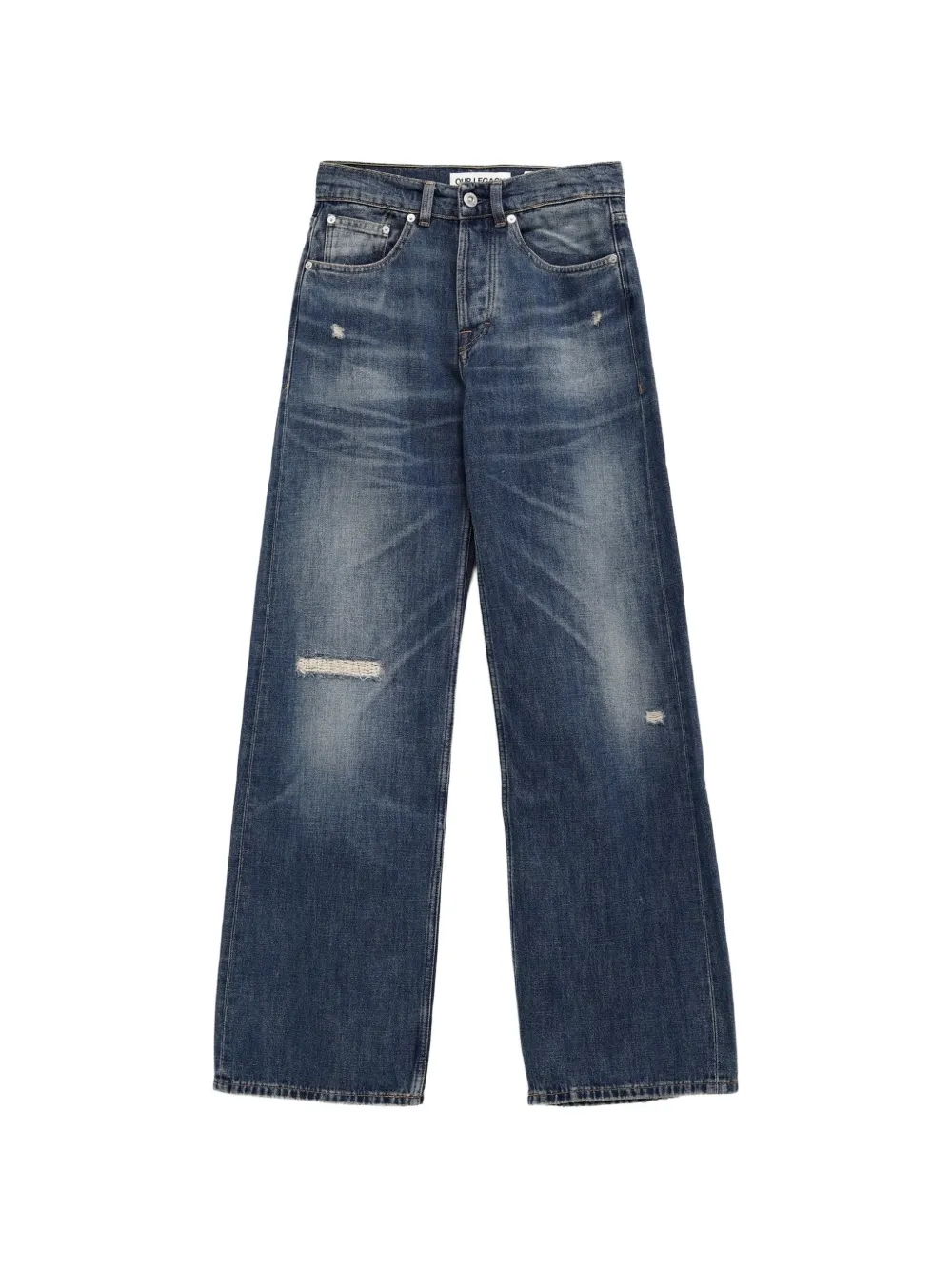 OUR LEGACY distressed wide-leg jeans
