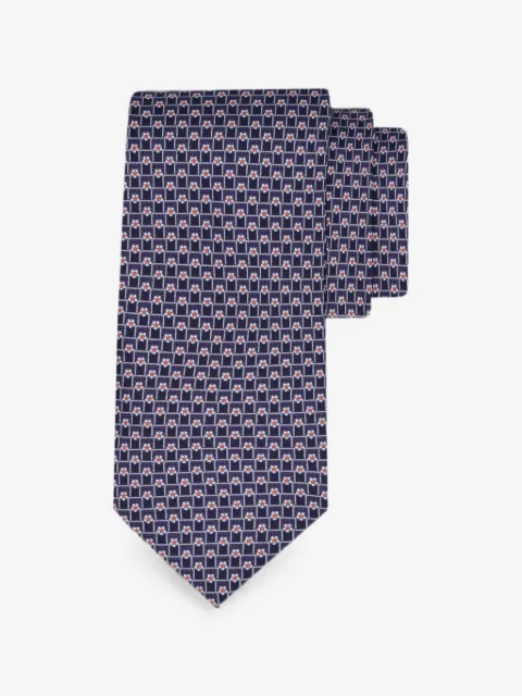 Ferragamo cravate Tournament à motif