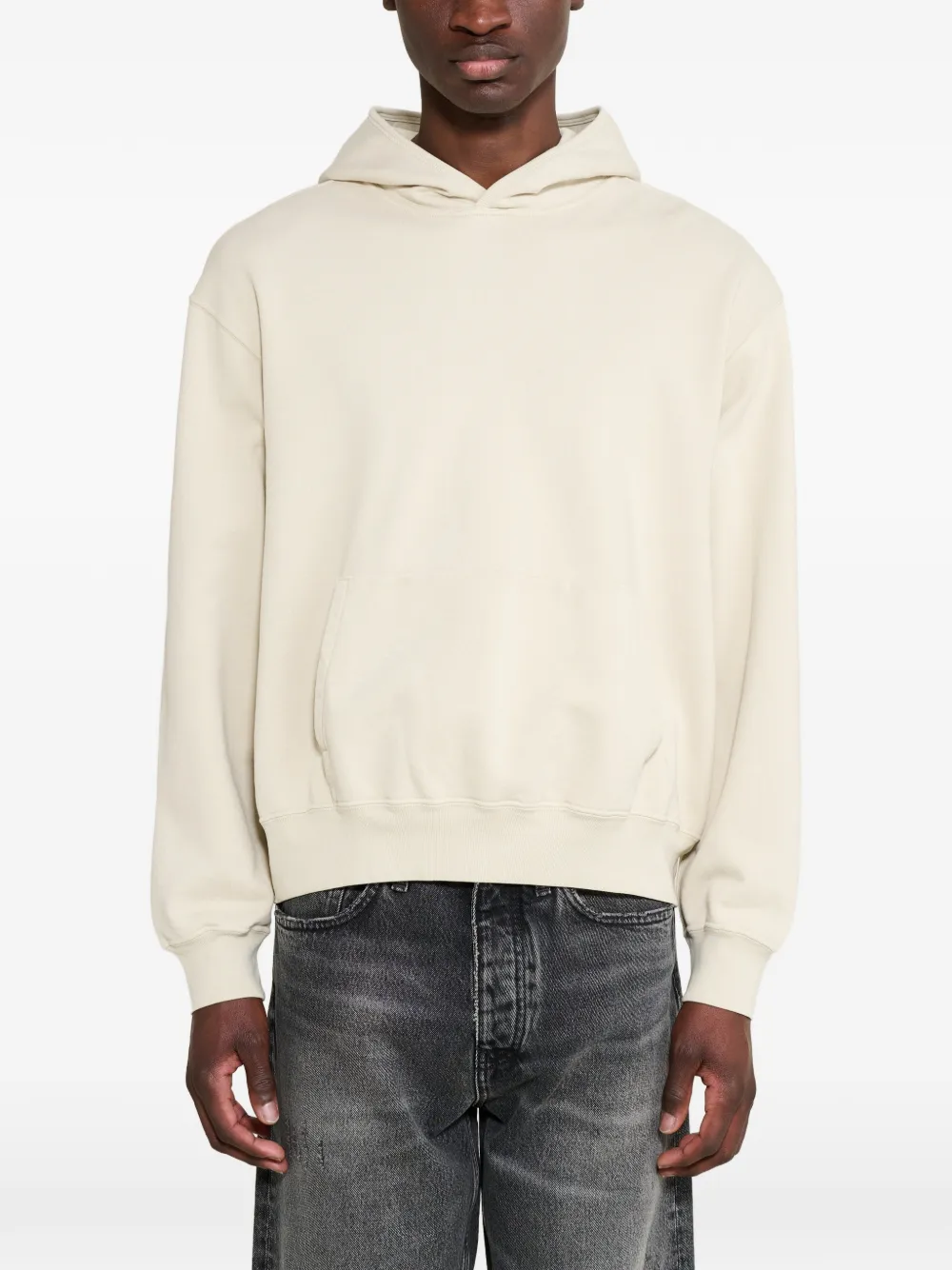 Lady White Co. Mini cropped hoodie - Bianco