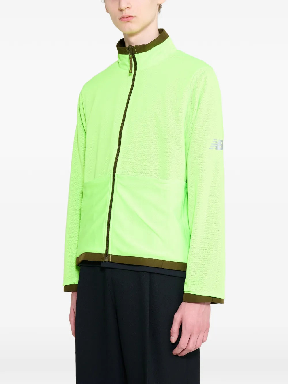 New Balance Lack of Guidance omkeerbaar jack met logoprint Groen