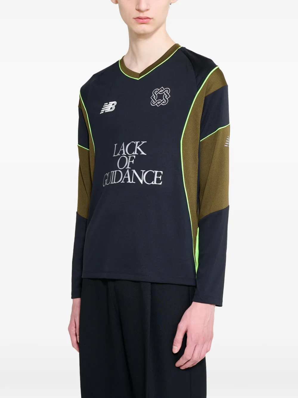 New Balance Lack Of Guidance T-shirt met vlakken Zwart