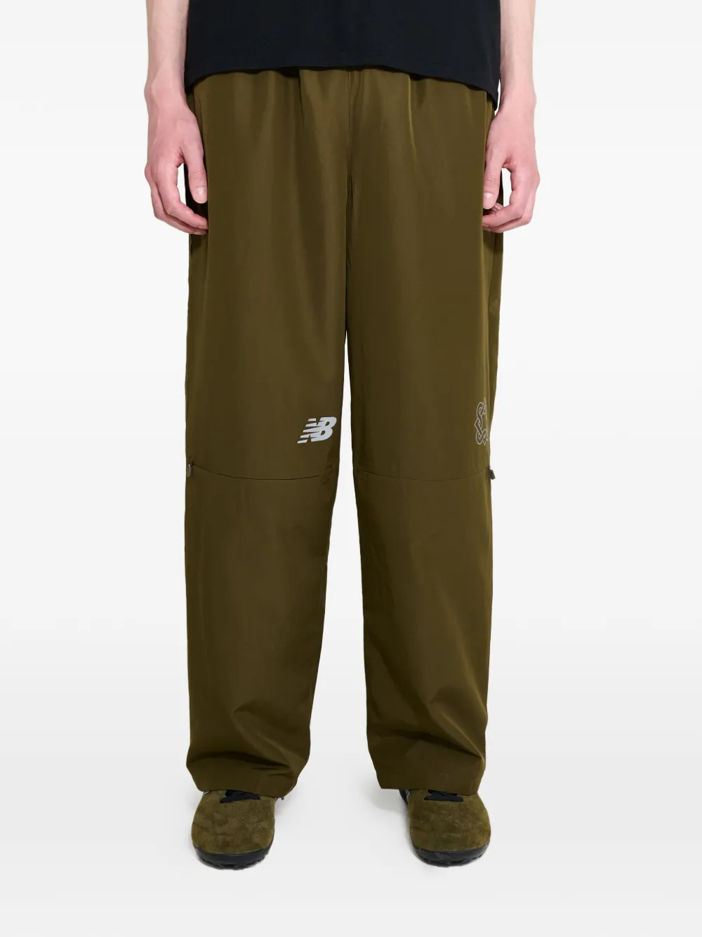 뉴발란스 logo-print track pants MB62N7DE