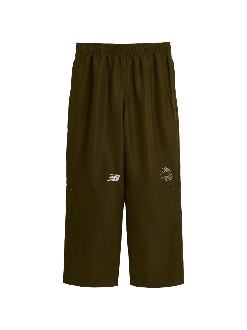 New Balance logo-print track pants - Verde