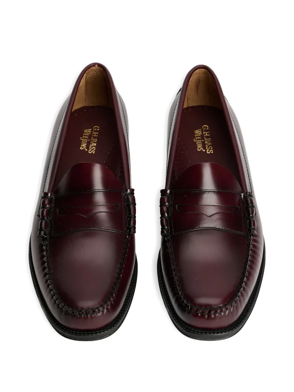 G.H.Bass Weejuns Larson penny loafers Rood