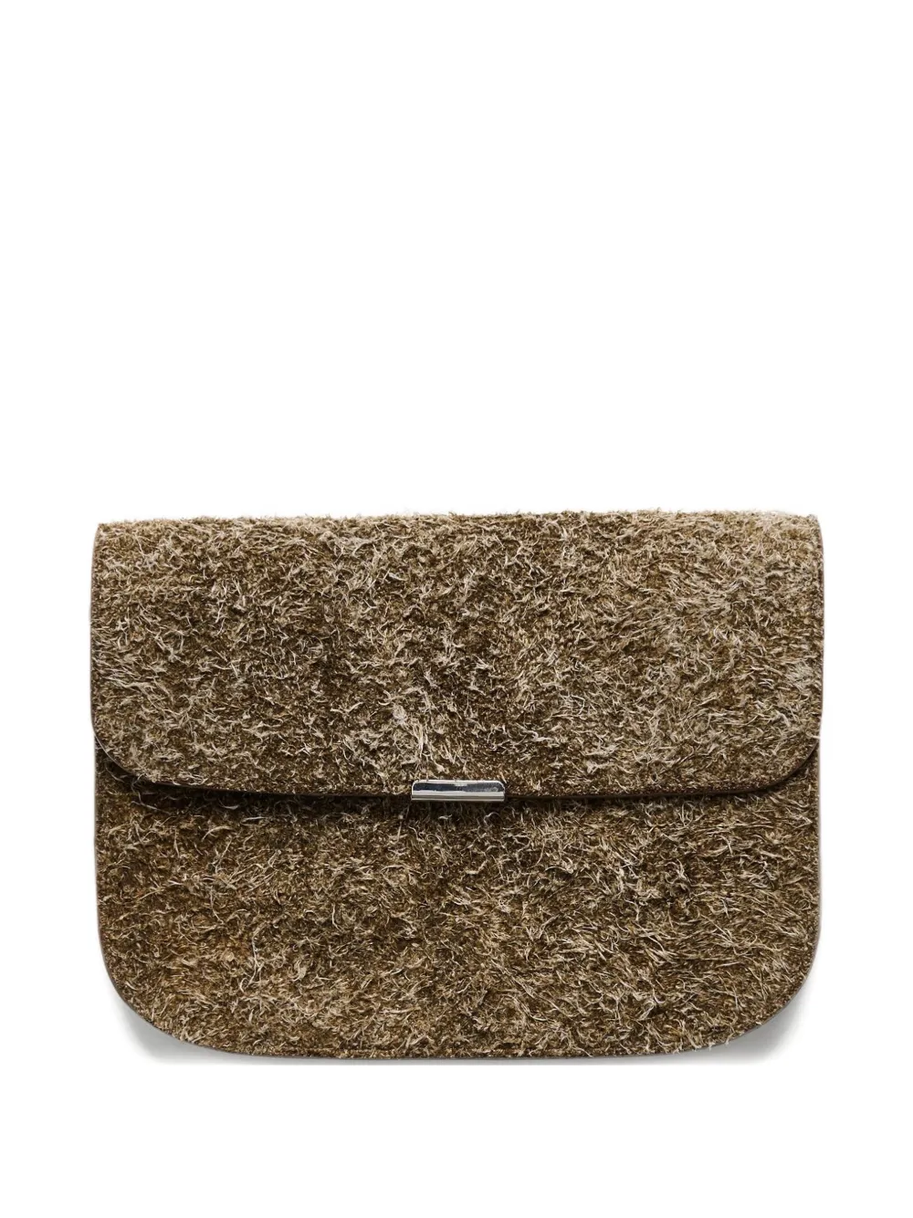 Lemaire Soft Tab Suede Wallet In Multi
