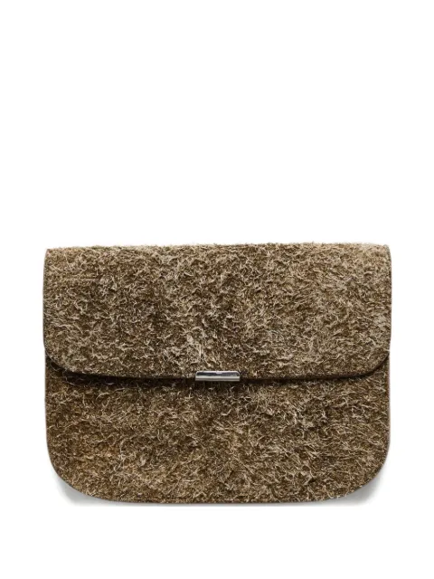LEMAIRE Soft Tab suede wallet
