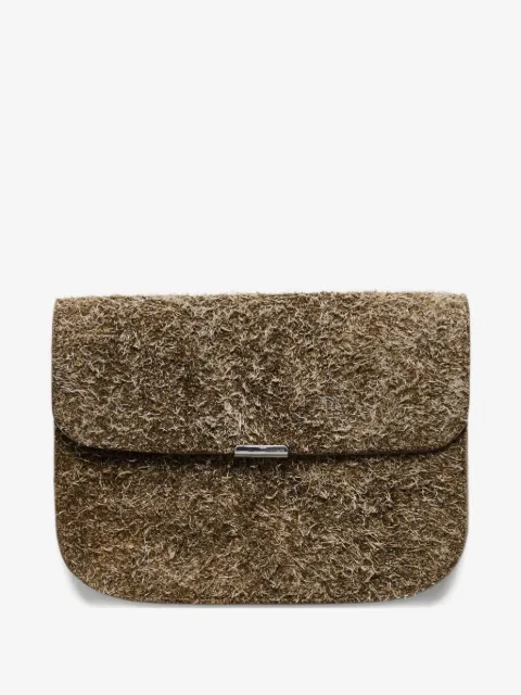 LEMAIRE Soft Tab suede wallet