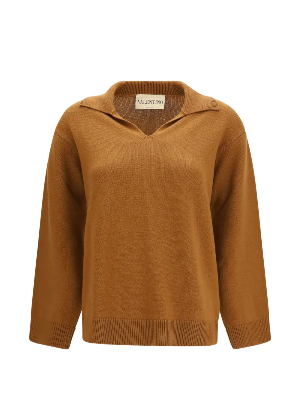 Valentino Garavani cashmere polo-collar sweater - Nude