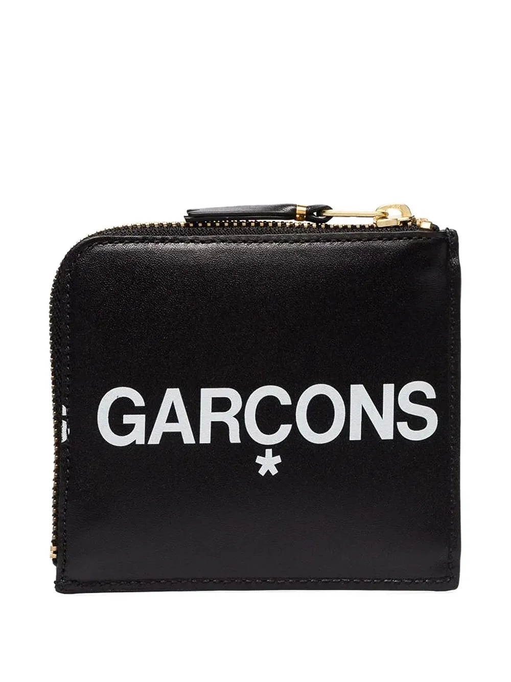 Comme Des Garçons Wallet Huge Logo zip wallet - Nero