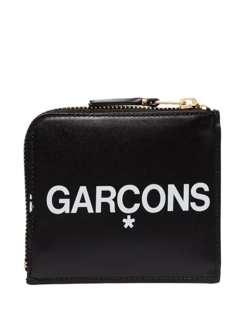Comme Des Garçons Wallet Huge Logo zip wallet