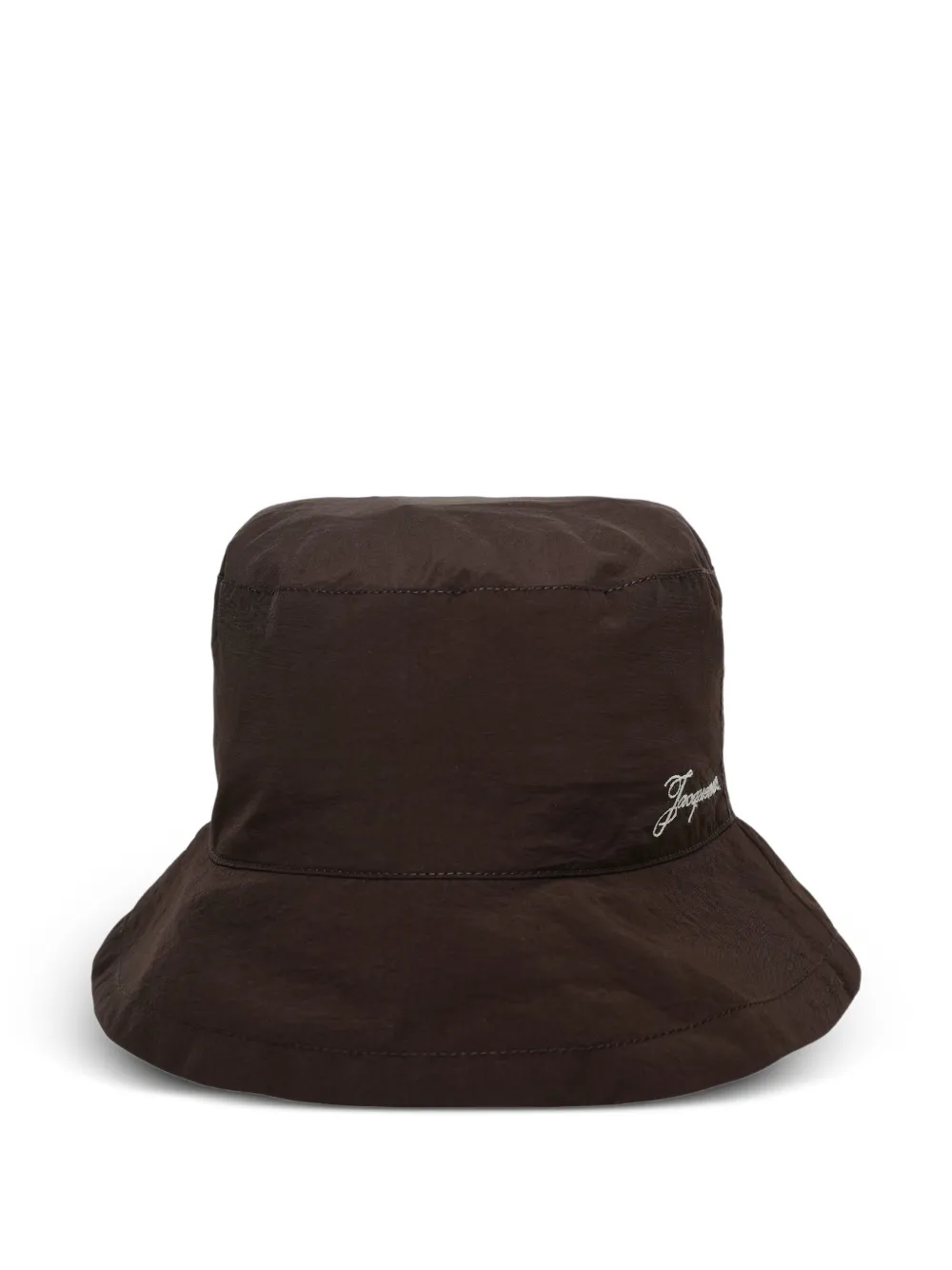 Jacquemus Le Bob Baluchon drawstring bucket hat - Marrone