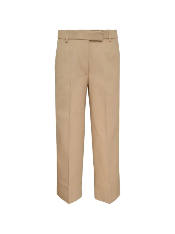 Thom Browne Rwb-stripe Cotton-gabardine Trousers in Neutrals