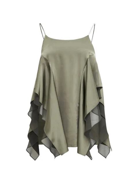 YCH ruffled spaghetti-strap top