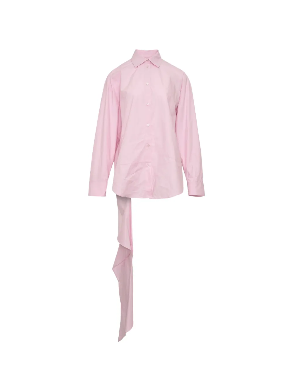 MSGM asymmetrical-detail shirt - Rosa