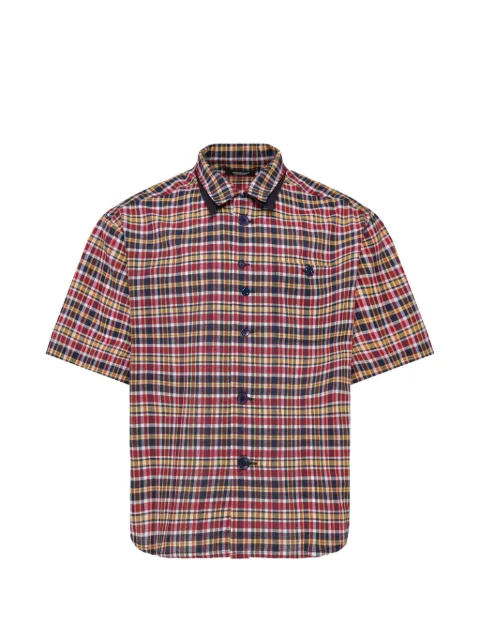 Undercover check short-sleeve shirt