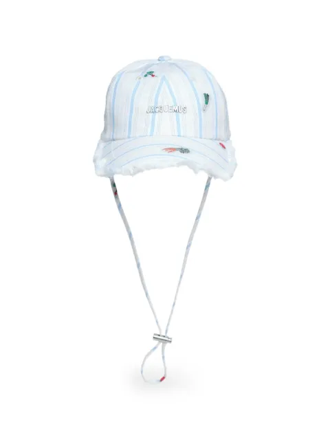 Jacquemus Le Artichaut frayed-trim baseball cap