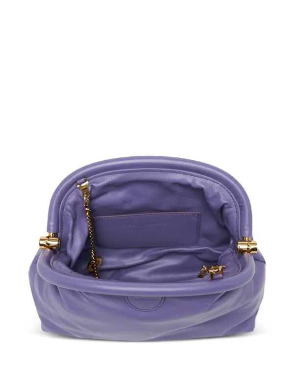 Stella McCartney かごバッグ ダークパープル Stella McCartney Falabella Clutch Bag | Purple | FARFETCH AO