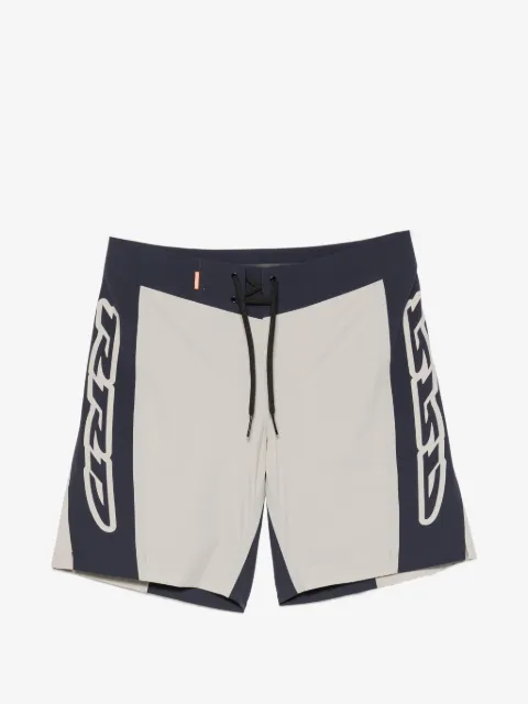 RRD shorts de surf con logo estampado y paneles