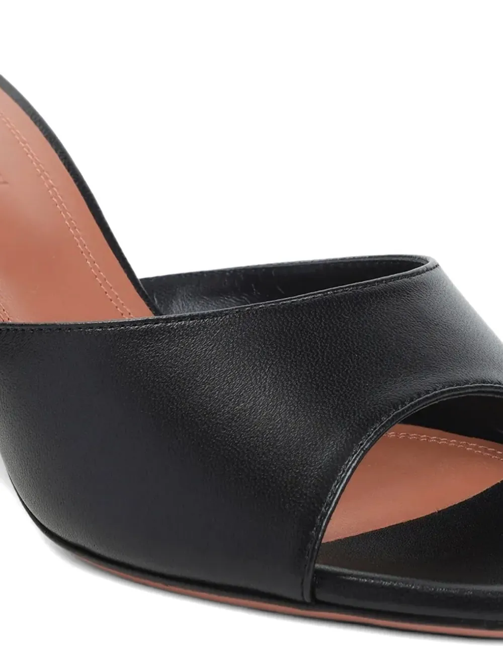 Amina Muaddi Lupita sandalen met open neus Zwart