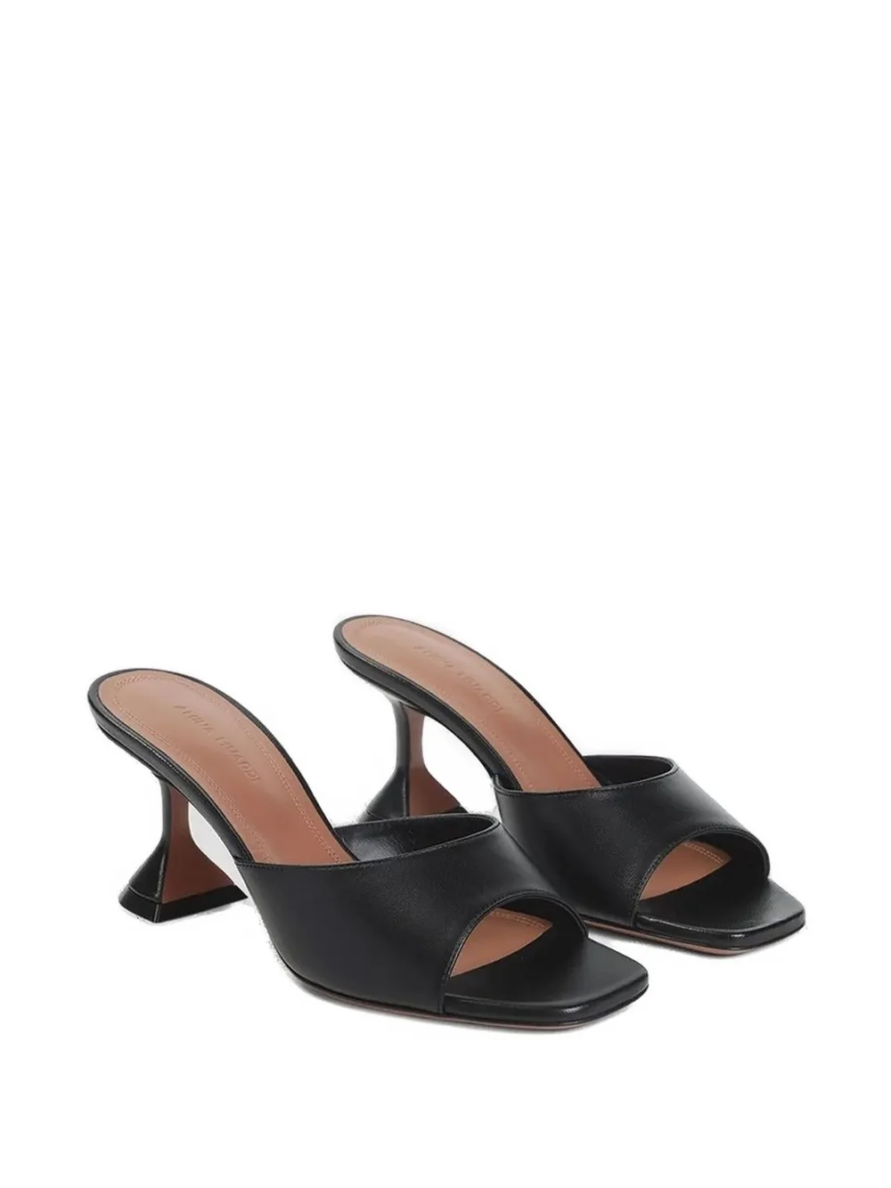 Amina Muaddi Lupita sandalen met open neus Zwart