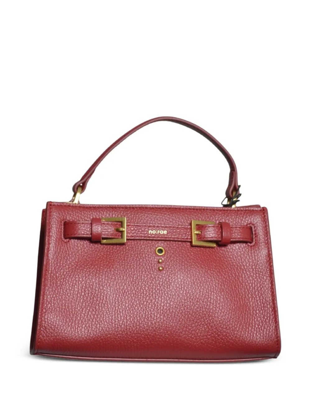 no:rae small Valegro leather tote bag - Rosso