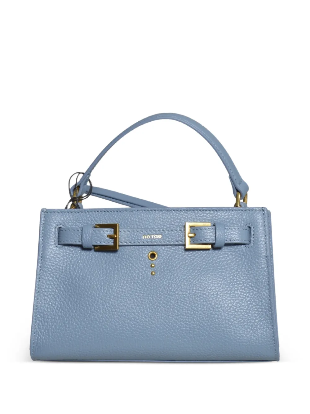 no:rae small Vallegro leather tote bag - Blu
