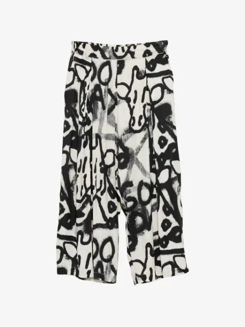 Rundholz pantalones cargo con estampado de grafiti