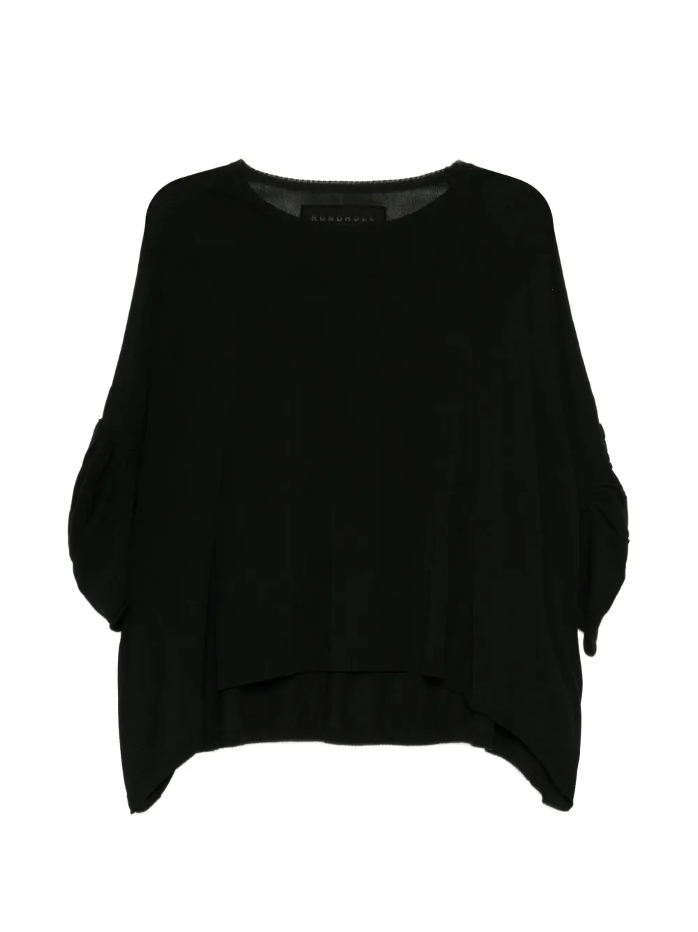Rundholz Puff-sleeve T-shirt In Black