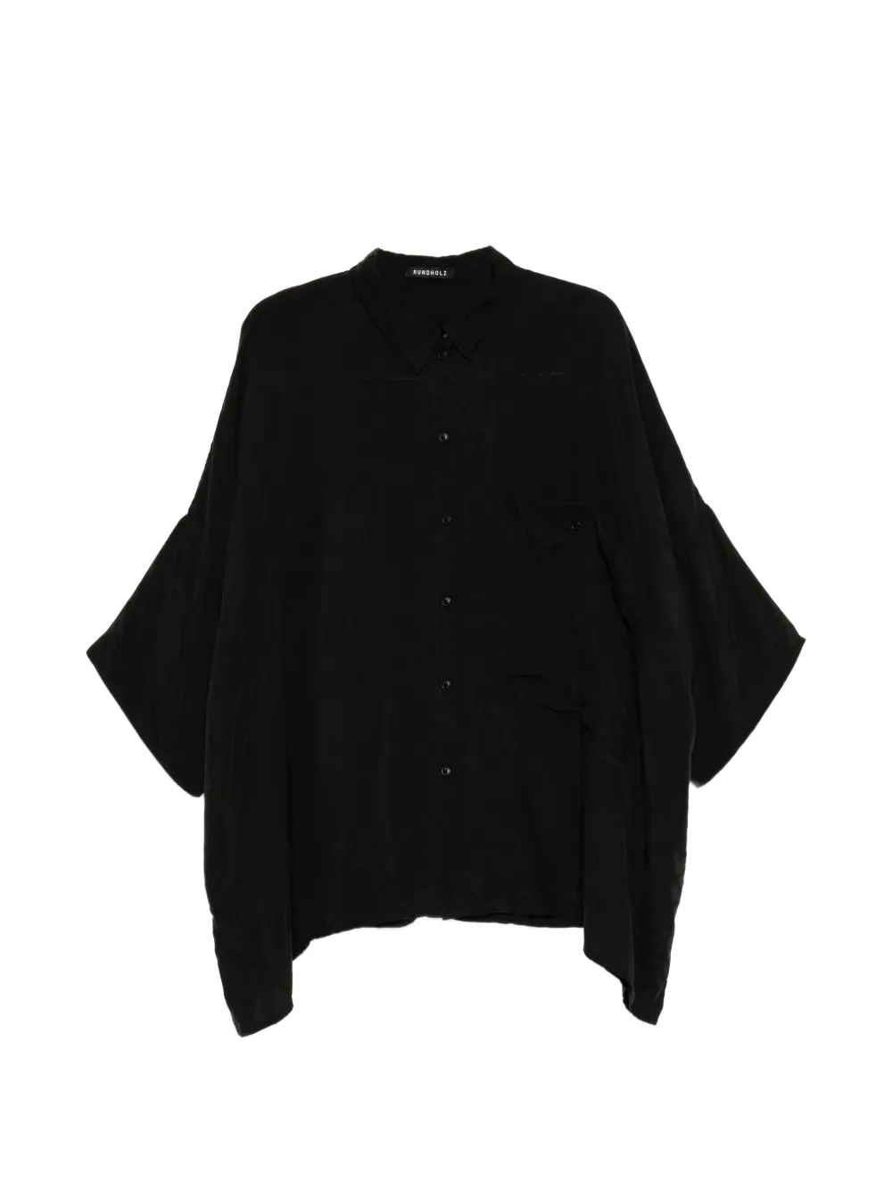 Rundholz Chest Pocket Shirt In Black
