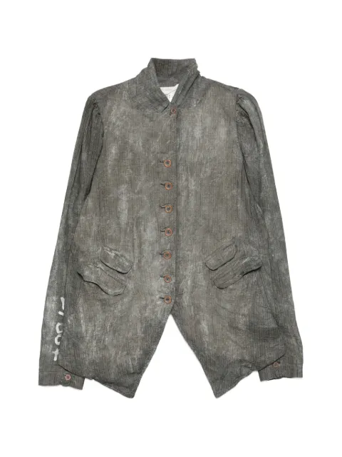 Rundholz faded-effect pleated jacket