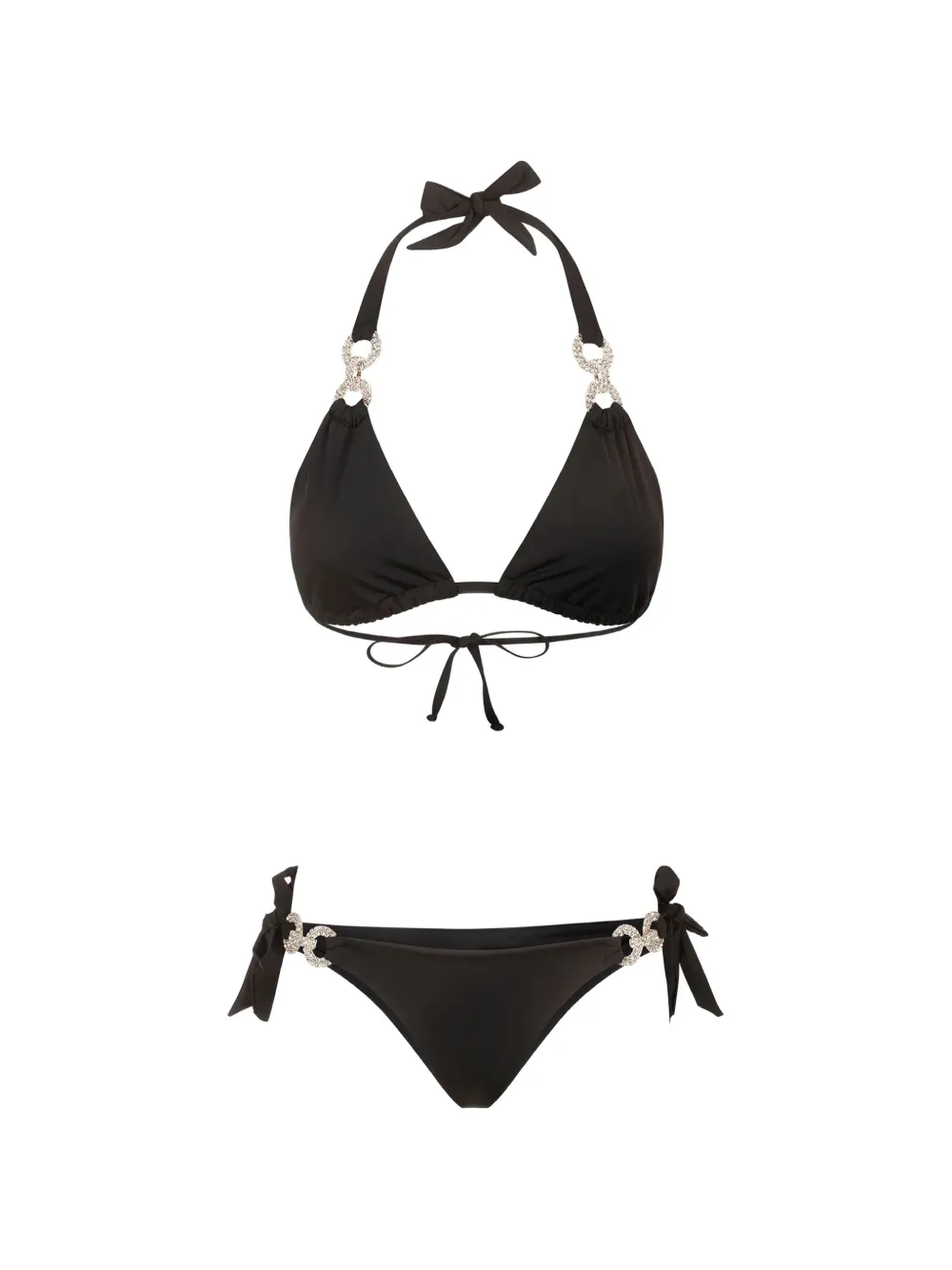 BIKINVILLE Leonie crystal-embellished bikini - Nero