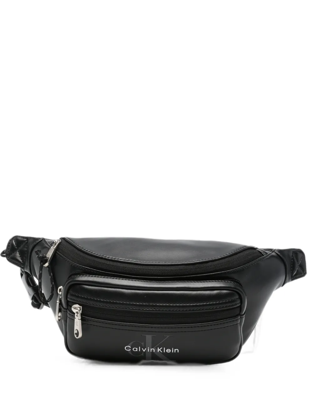 Calvin Klein logo-print zip-fastening belt bag - Nero