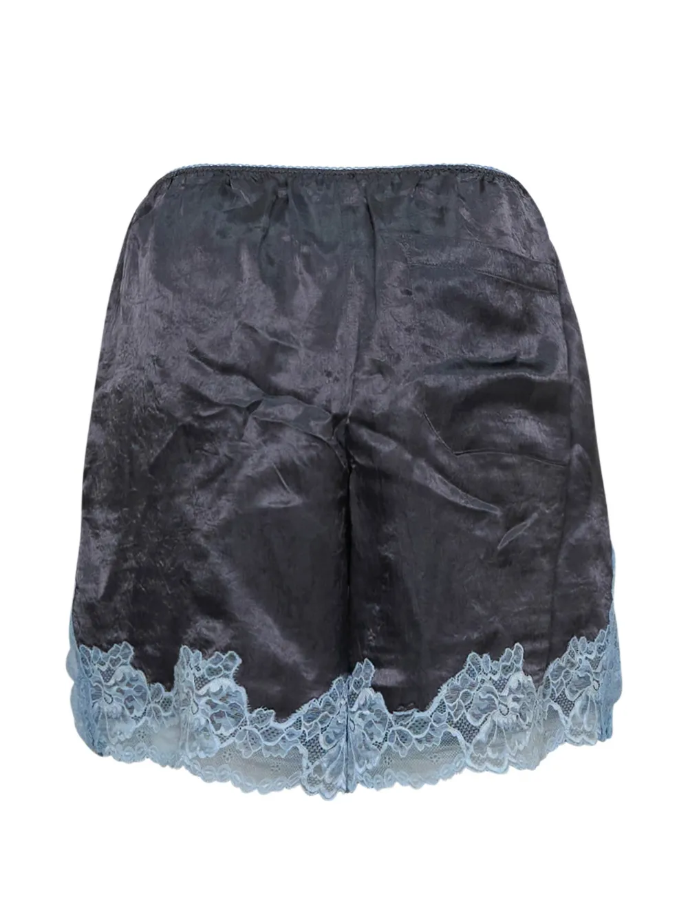 Mardi Mercredi Shorts met afwerking van kant Grijs