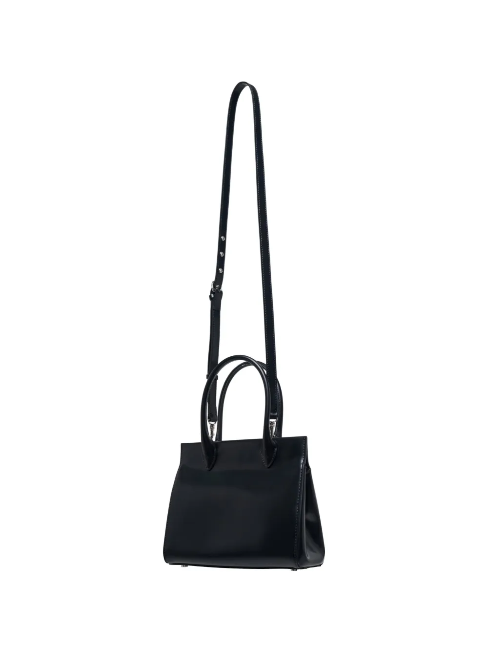 Comme Des Garçons Square Magnet leather tote bag - Nero