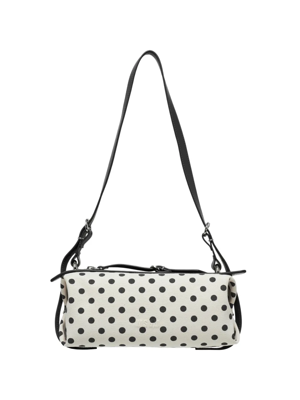 MSGM polka-dot striped shoulder bag - Nero