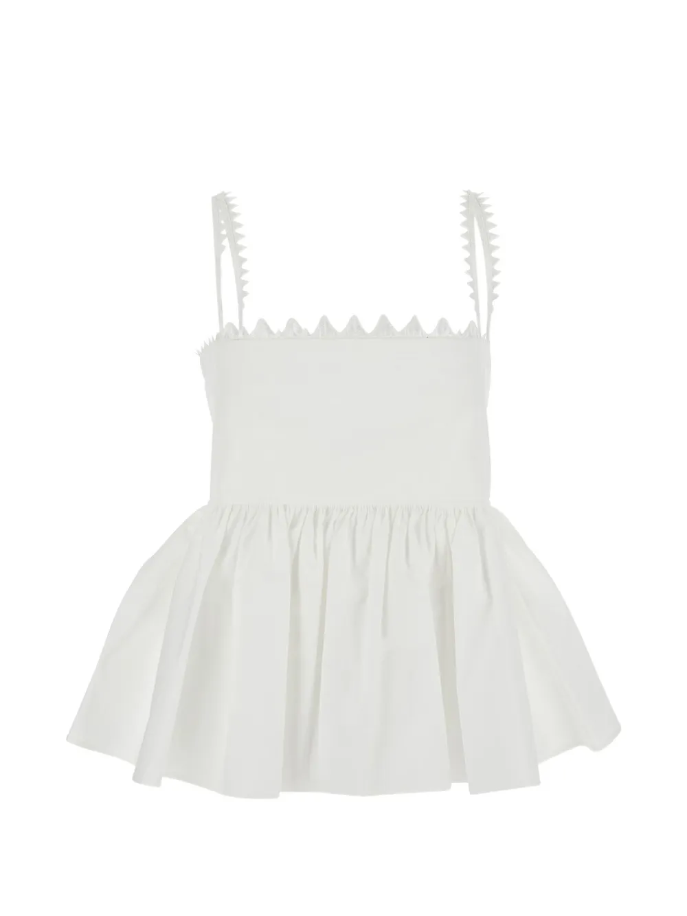 Jacquemus Traversin peplum top - Bianco