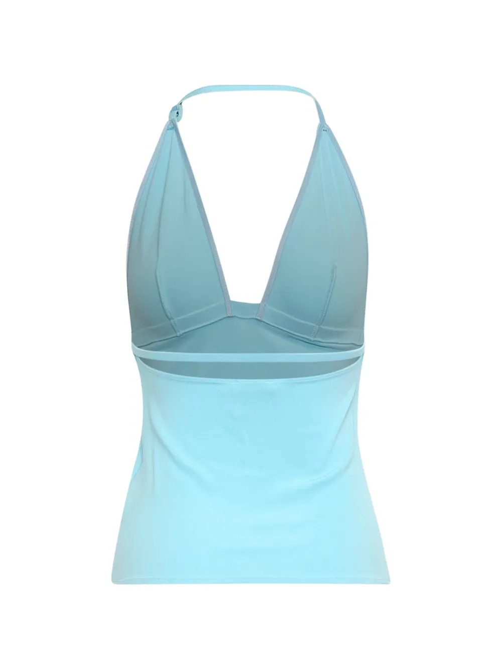 Courrèges Bikinitop met halternek Blauw